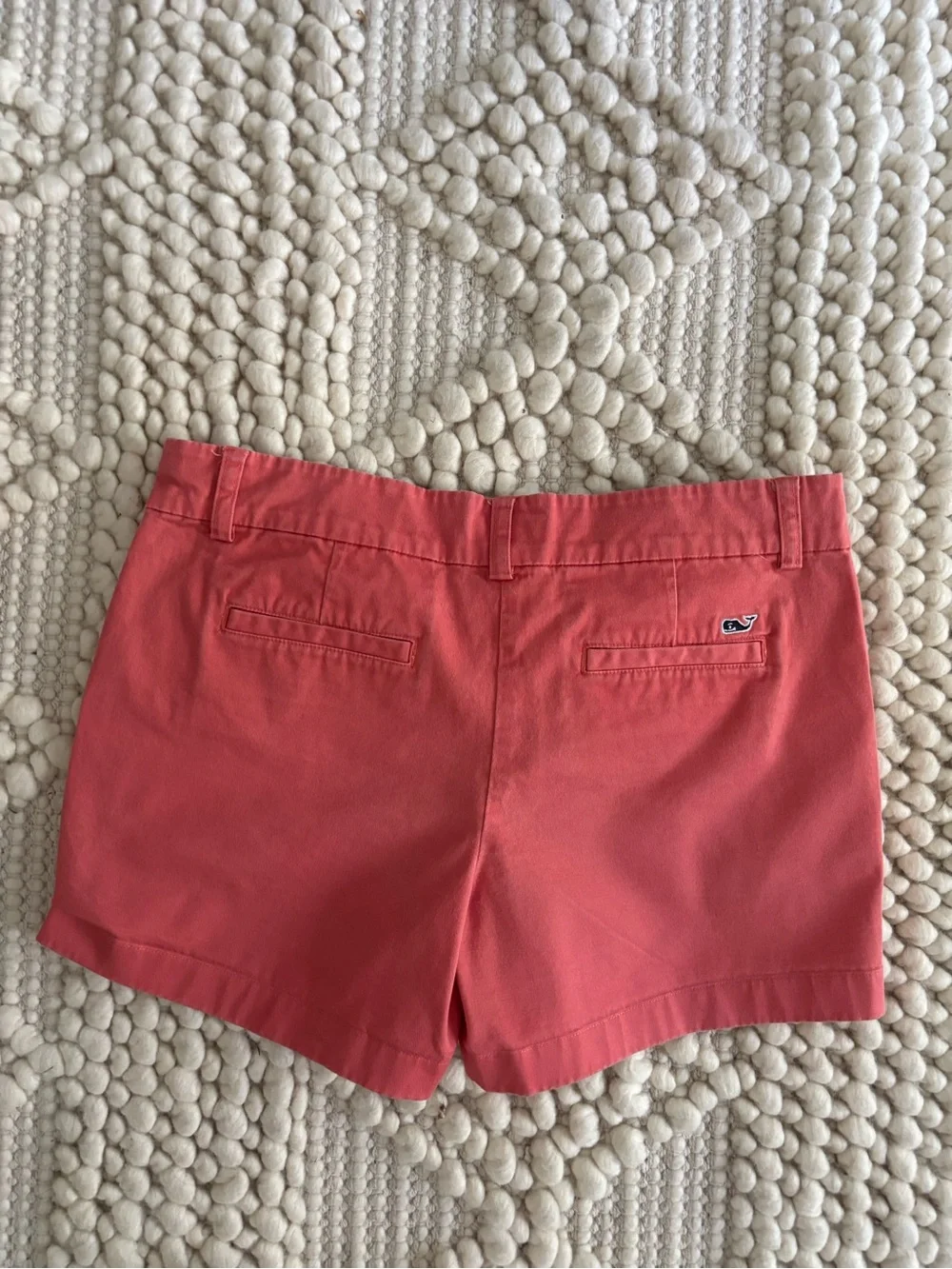 Vineyard Vines Coral Pink Chino Cotton Shorts Girl size 14